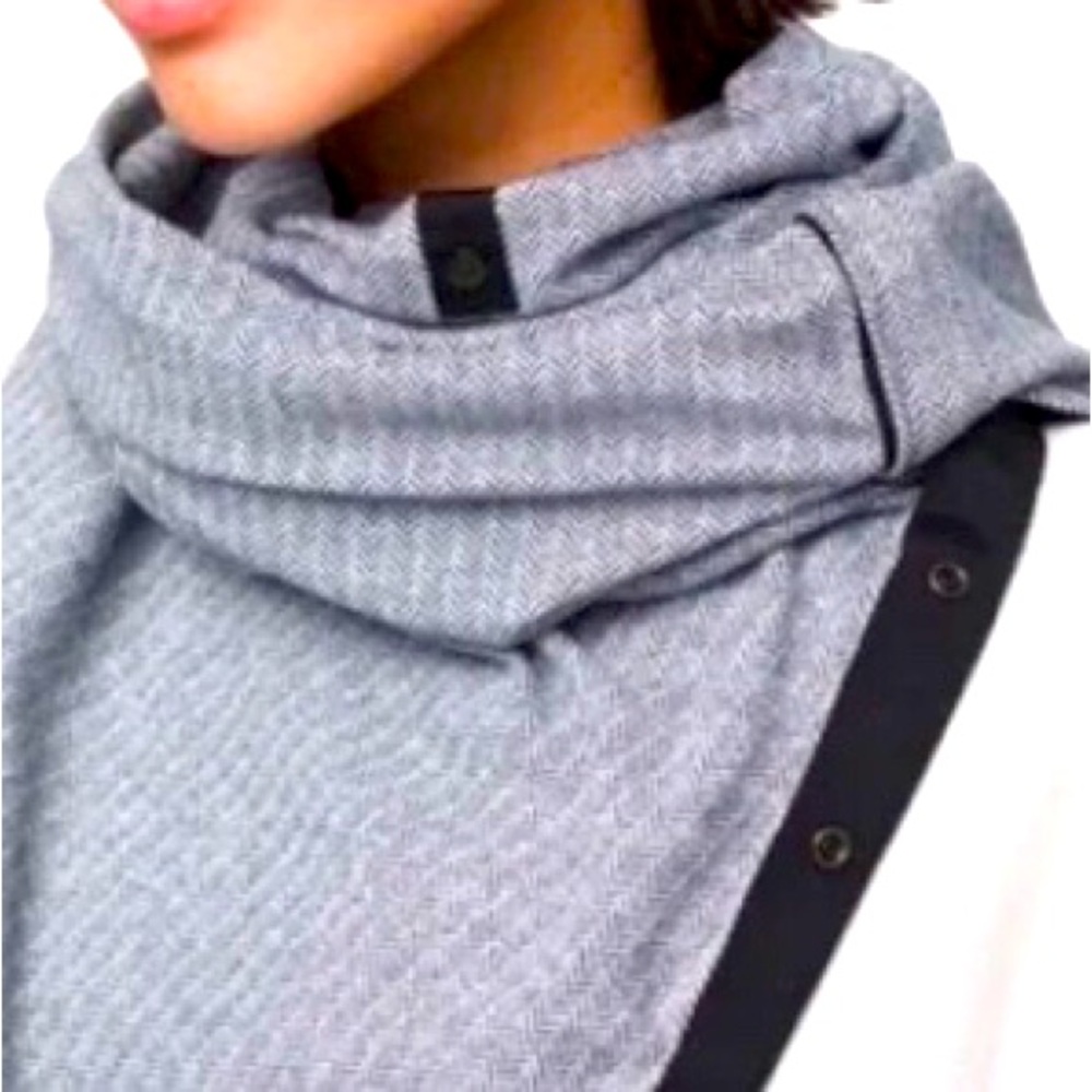 Lululemon Vinyasa Scarf Gray Jacquard Herringbone